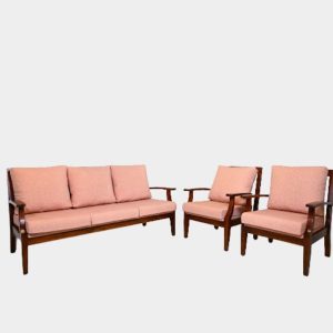 Wooden Sofa Set (3+1+1)